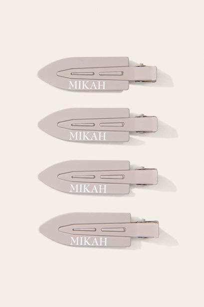 MIKAH - No Bend Hair Clips Beige Edition