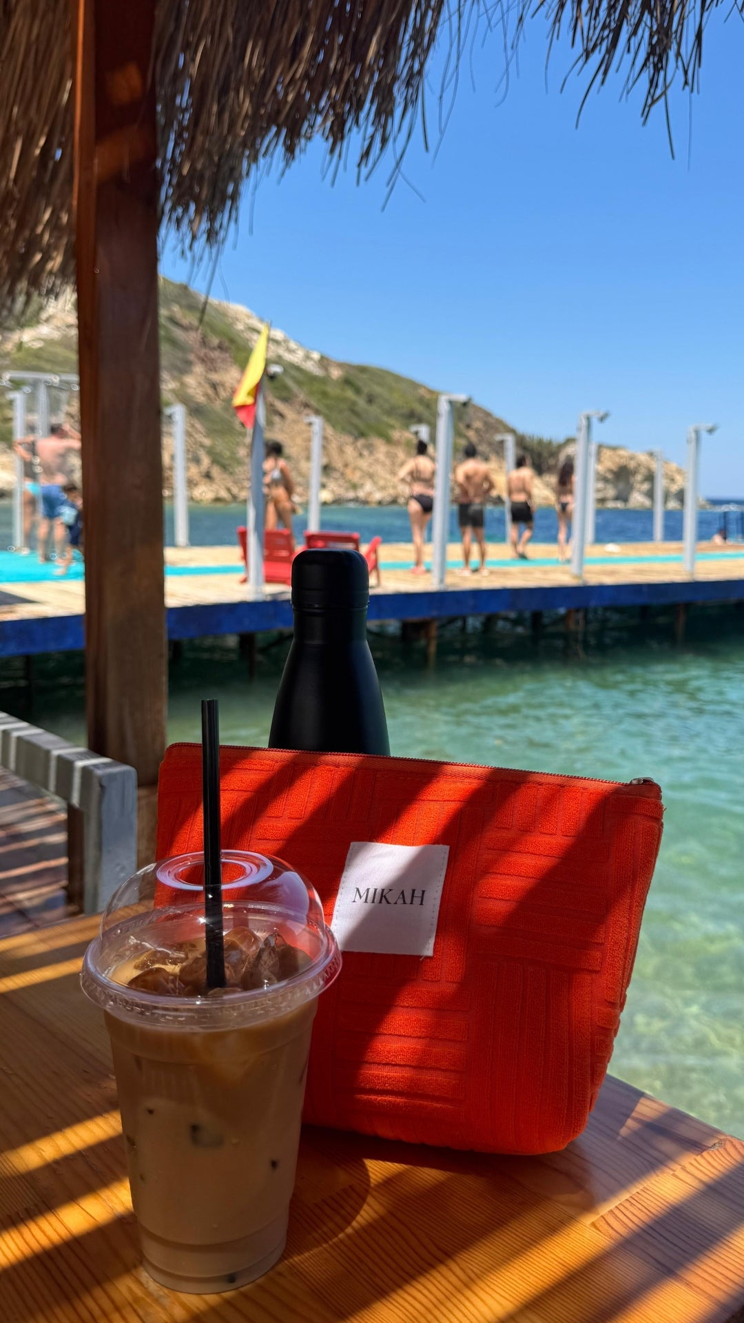 MIKAH - Bright Orange Mini Pouch