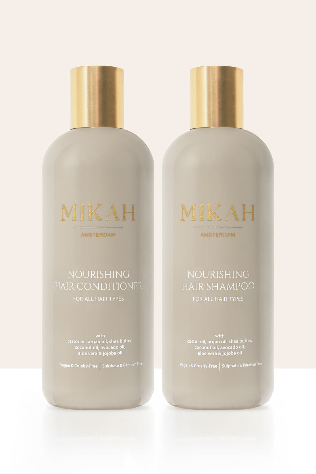 Mikah Shampoo & Conditioner with Argan, Castor, and Shea Butter