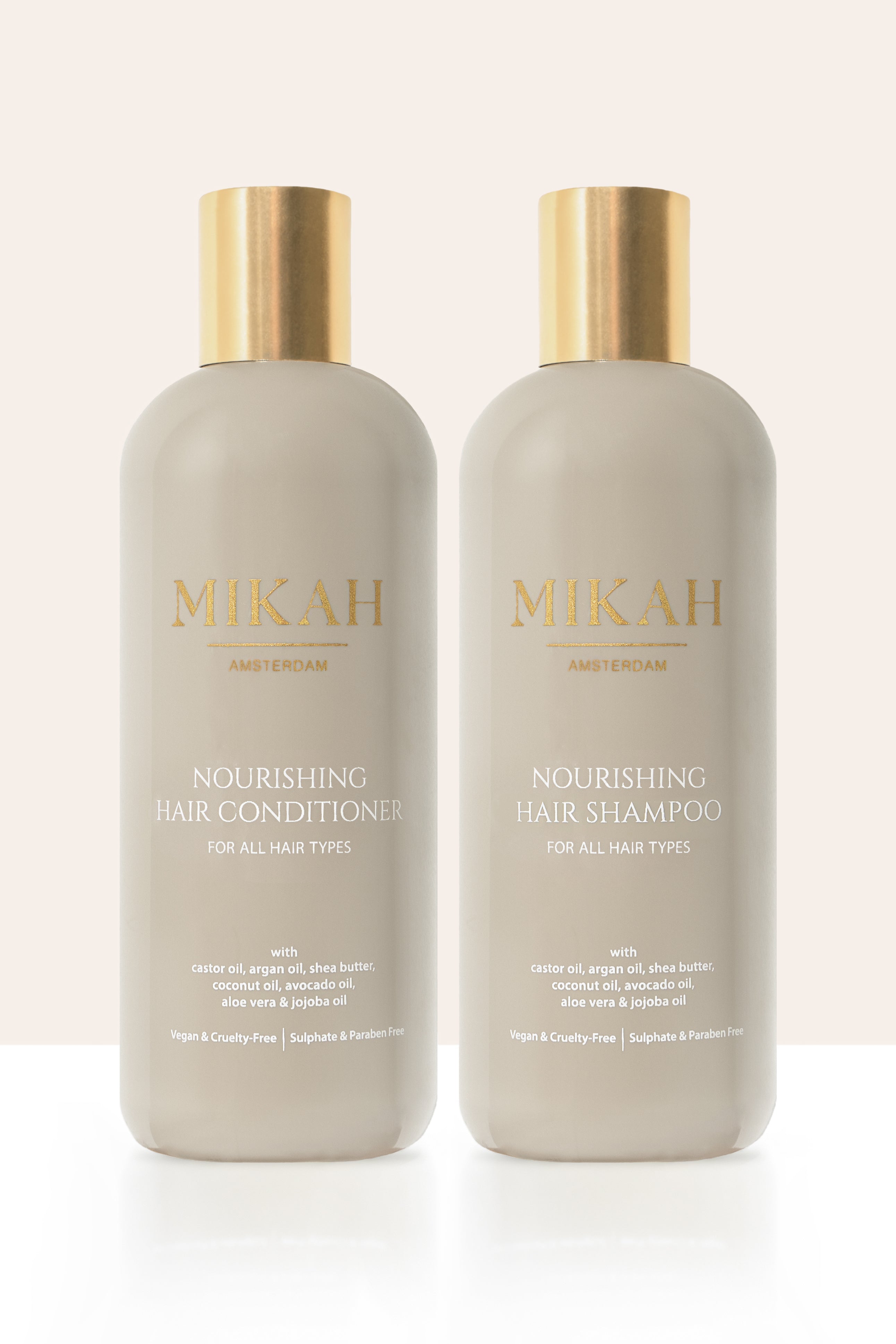Mikah Shampoo & Conditioner with Argan, Castor, and Shea Butter