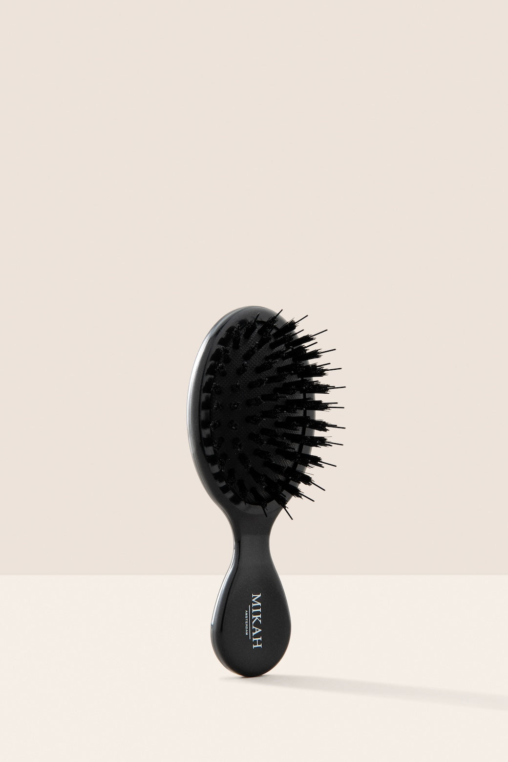 Vegan Mini Hair Brush Black Edition – Detangles and Massages Scalp