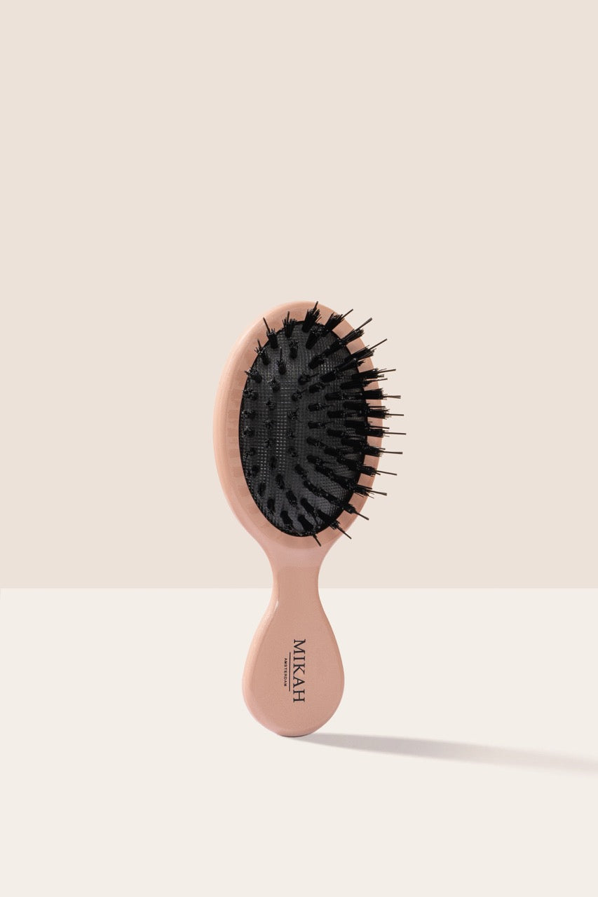 Best Mikah Mini Hairbrush Pink – Compact Travel Detangler