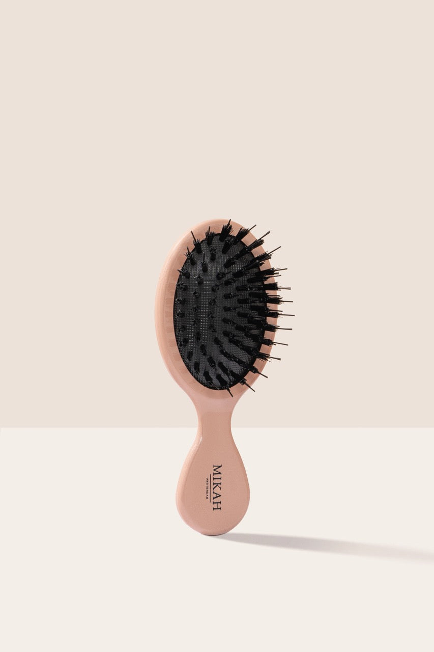 MIKAH - Mini Hairbrush Pink Edition