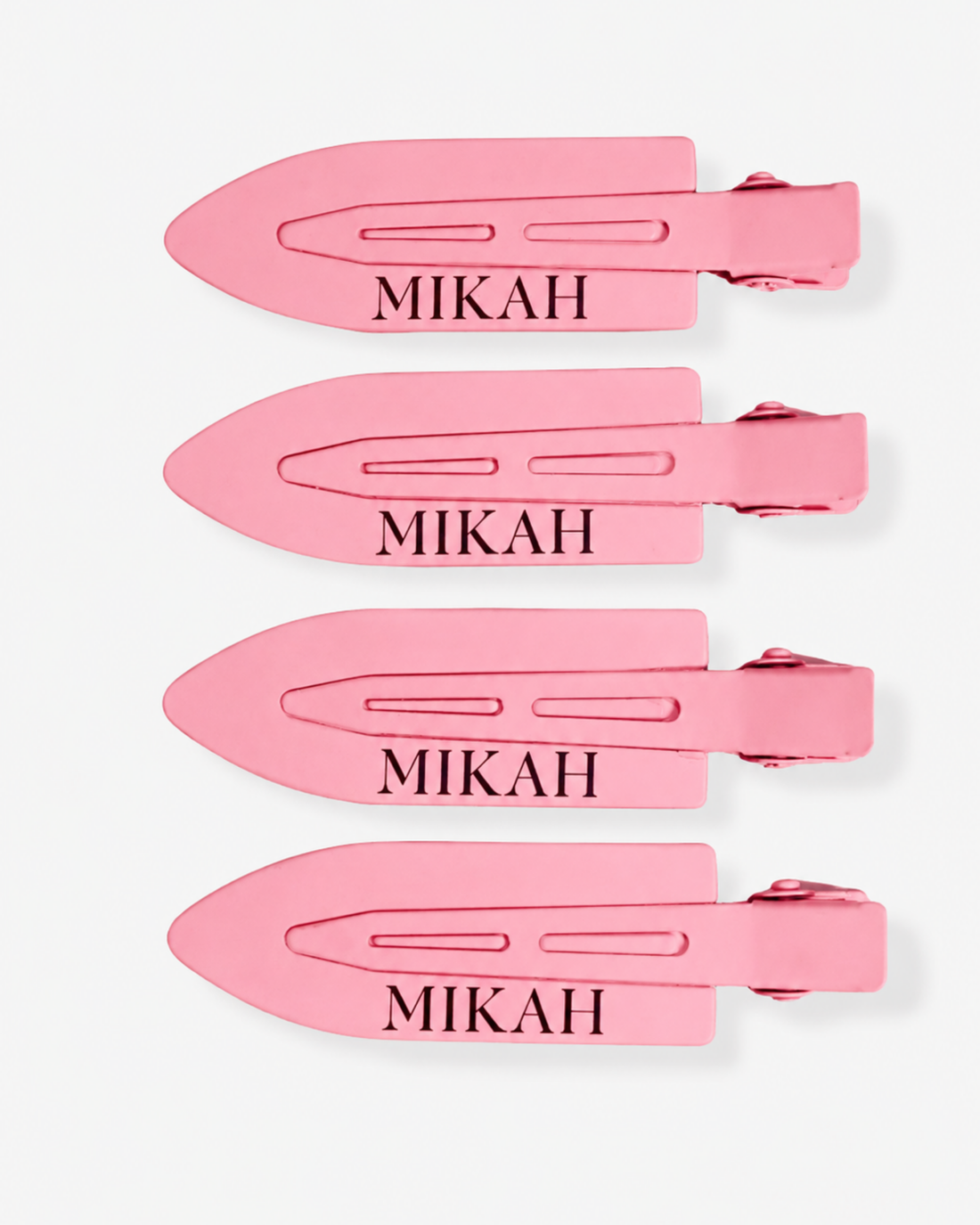 MIKAH - No Bend Hair Clips Pink Edition