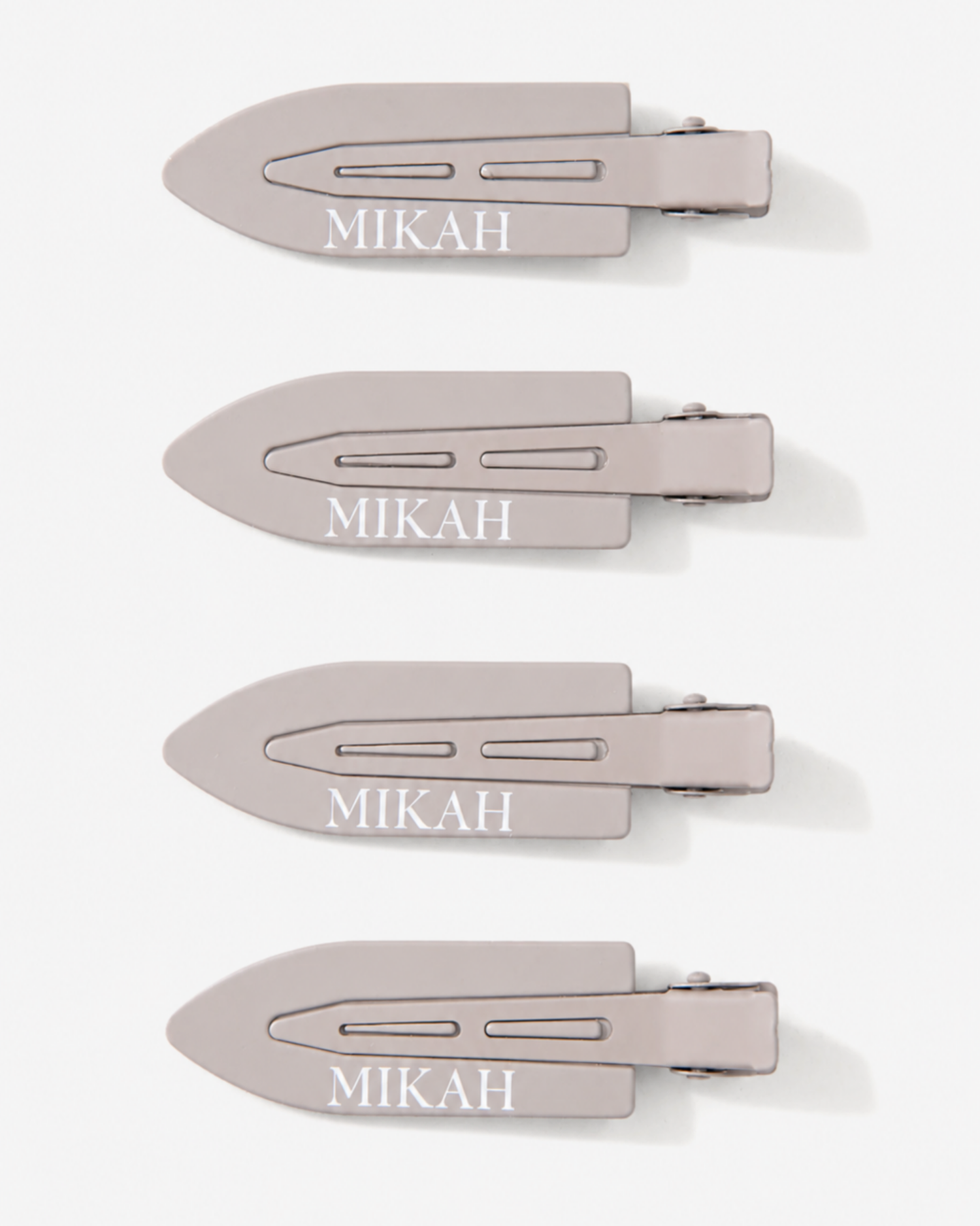 MIKAH - No Bend Hair Clips Beige Edition