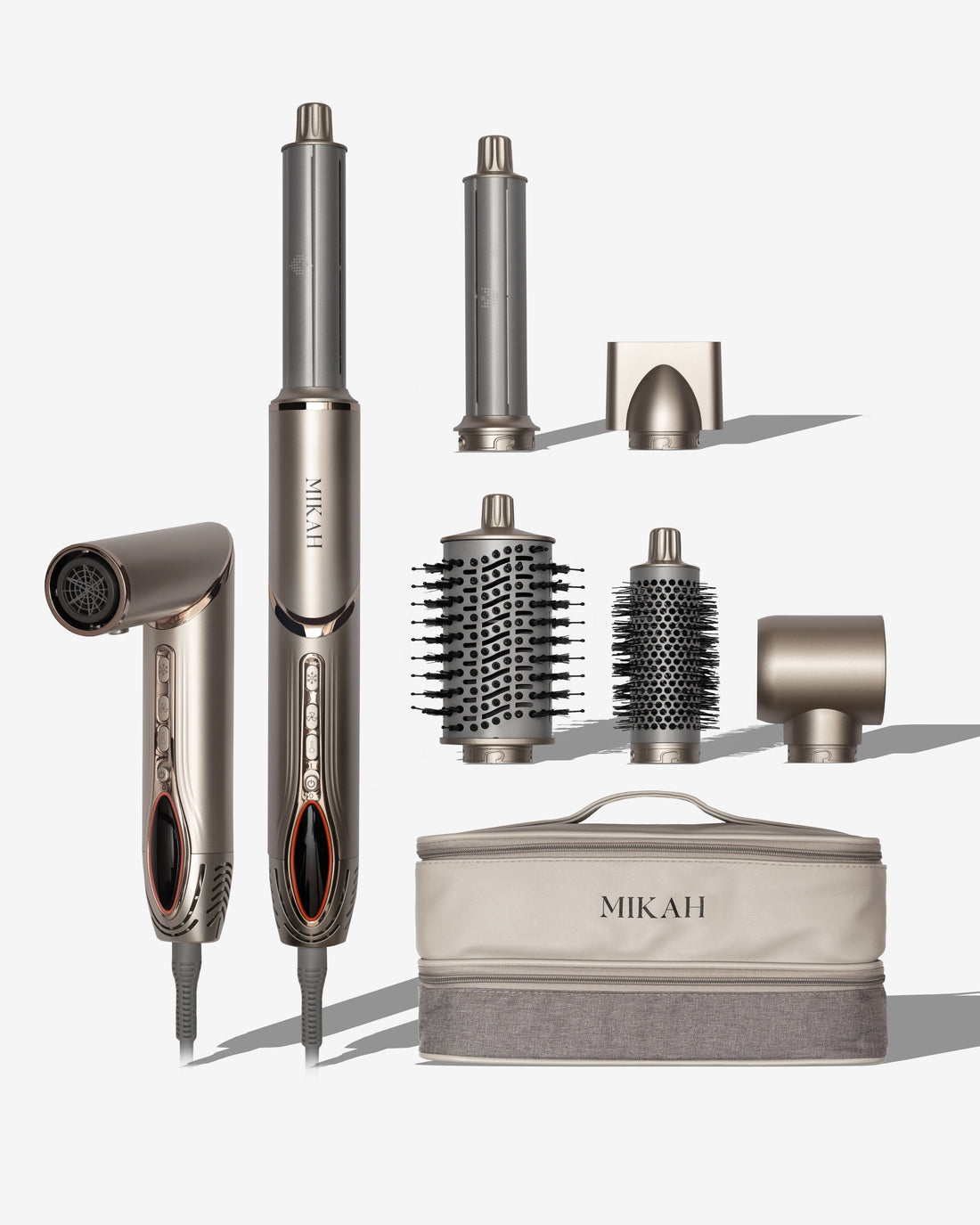 Mikah 6-in-1 Air Styler with Digital Display and Attachments