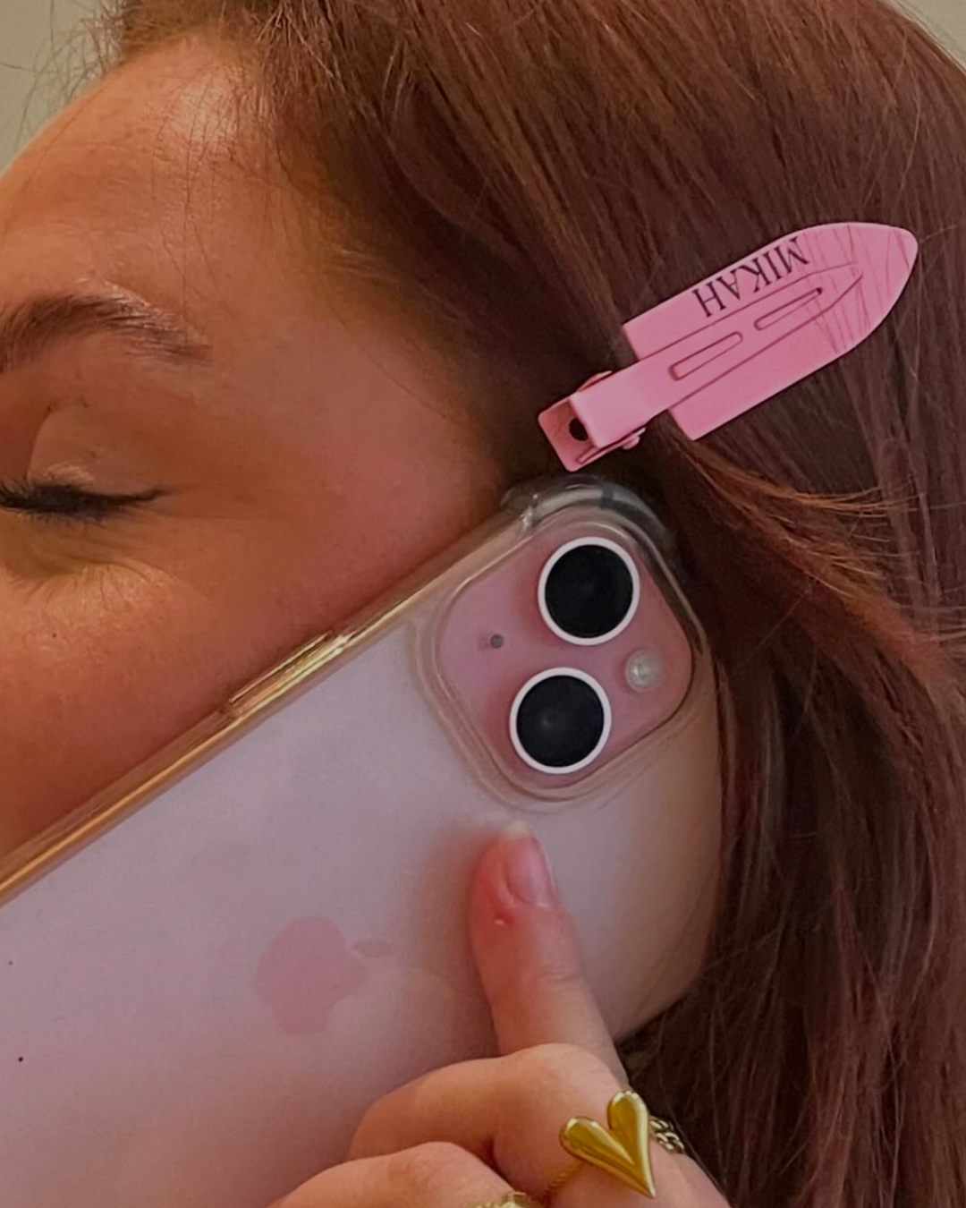 MIKAH - No Bend Hair Clips Pink Edition