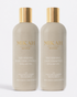 MIKAH Nourishing Shampoo and Conditioner Set with two 300ml bottles and gold caps
