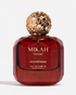 MIKAH Oud Rêverie Eau de Parfum 100ml red glass bottle with ornate gold cap